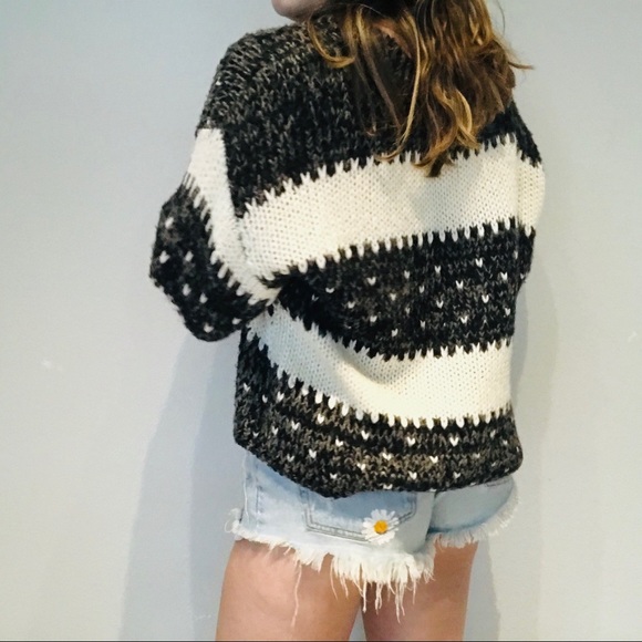 Free People chunky oversized pattern sweater - Picture 5 of 6